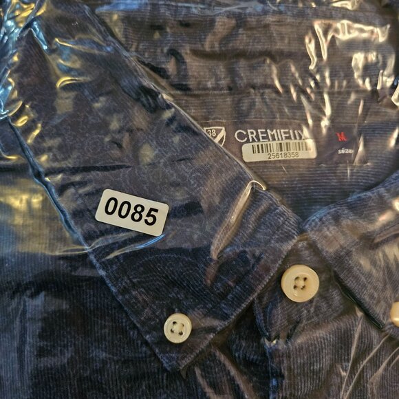 Cremieux Mens Paisley Button-Up Shirt Medium 100% Cotton Blue Long Sleeve - Picture 13 of 13